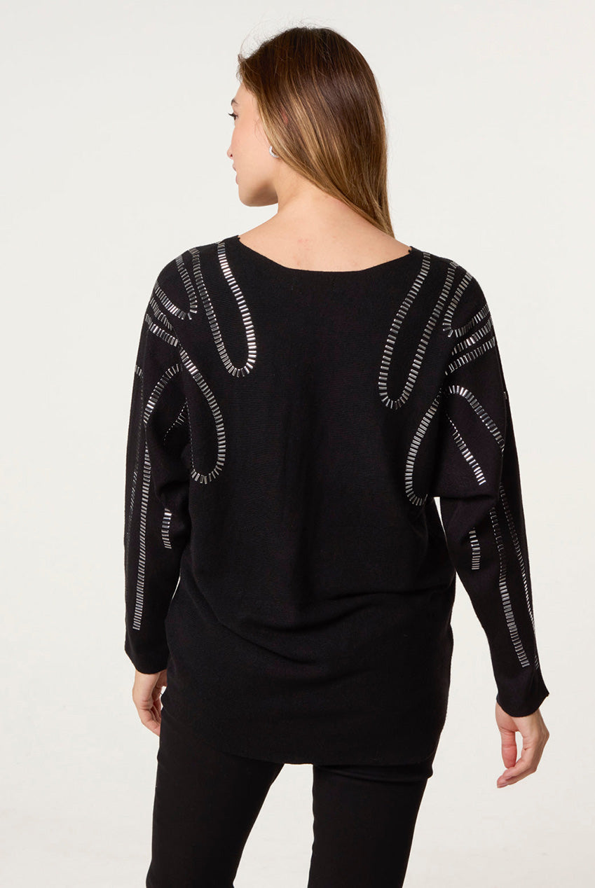 Embellished Shoulder Jumper AW25174B003