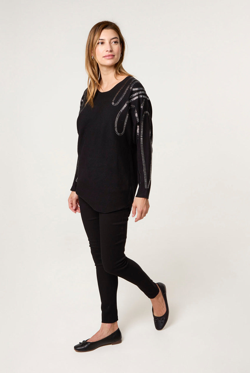Embellished Shoulder Jumper AW25174B003