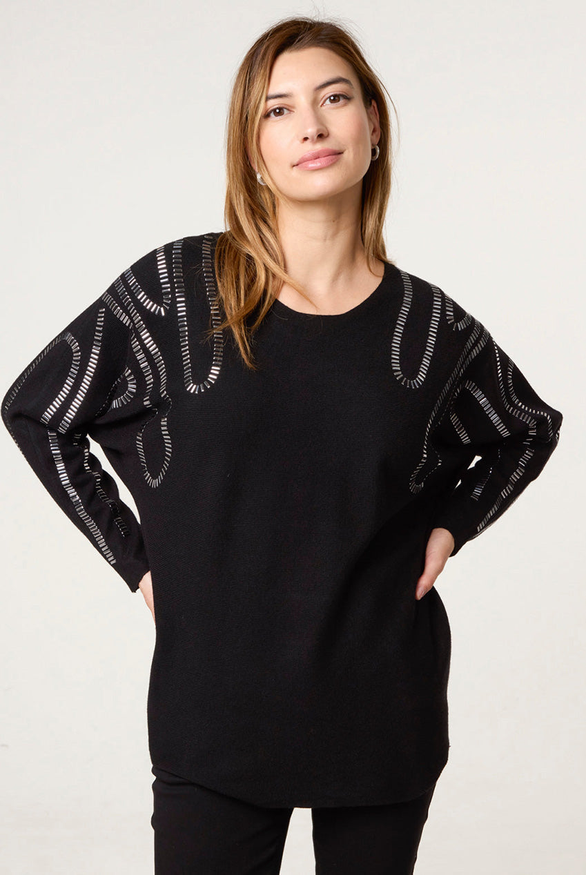 Embellished Shoulder Jumper AW25174B003