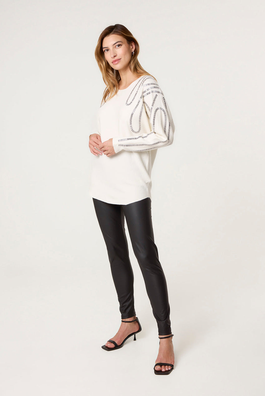 Embellished Shoulder Jumper AW25174B014