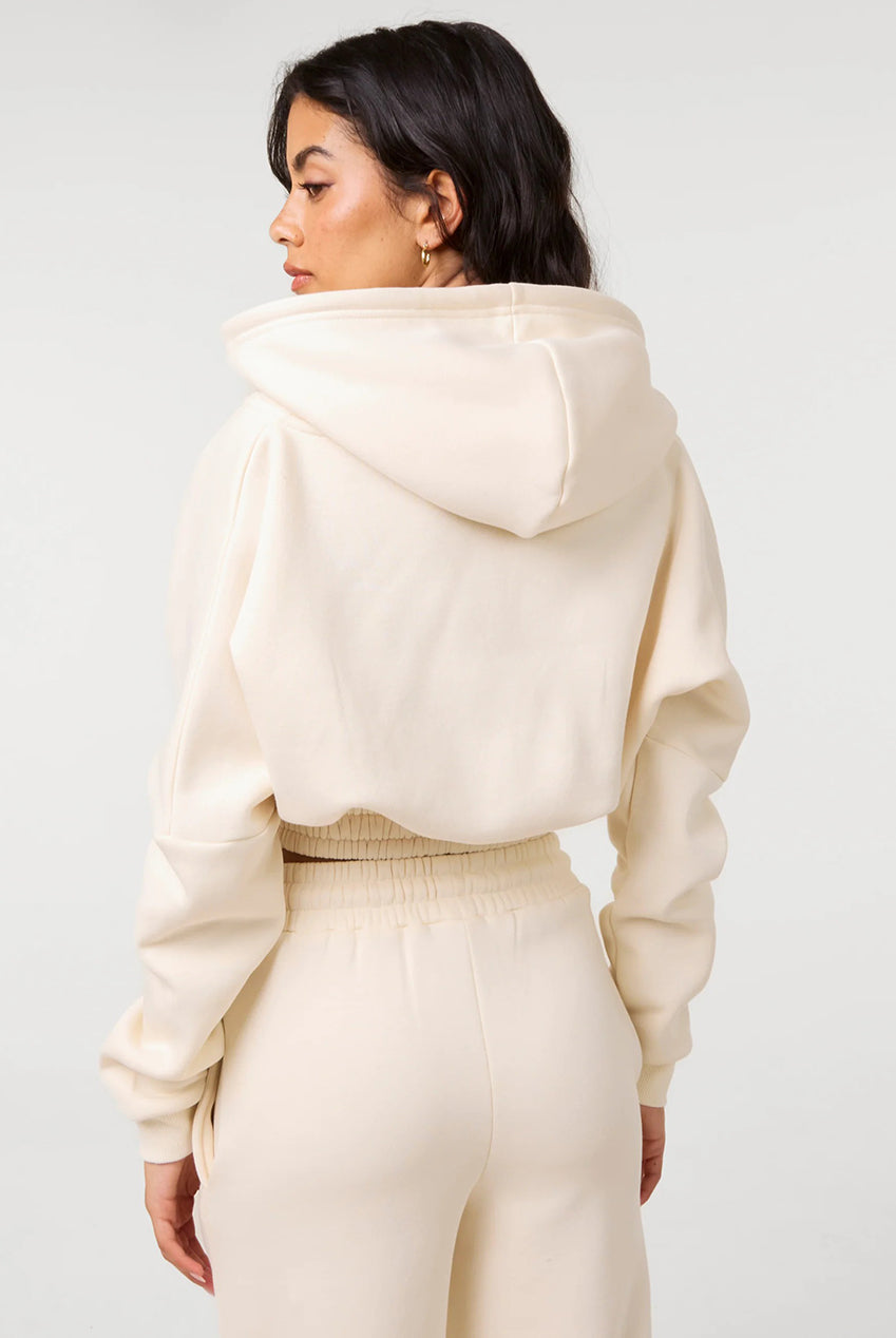 Fleece Lined Cropped Hoodie AW26004P013