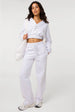 Fleece Lined Straight Leg Joggers by Pink Vanilla