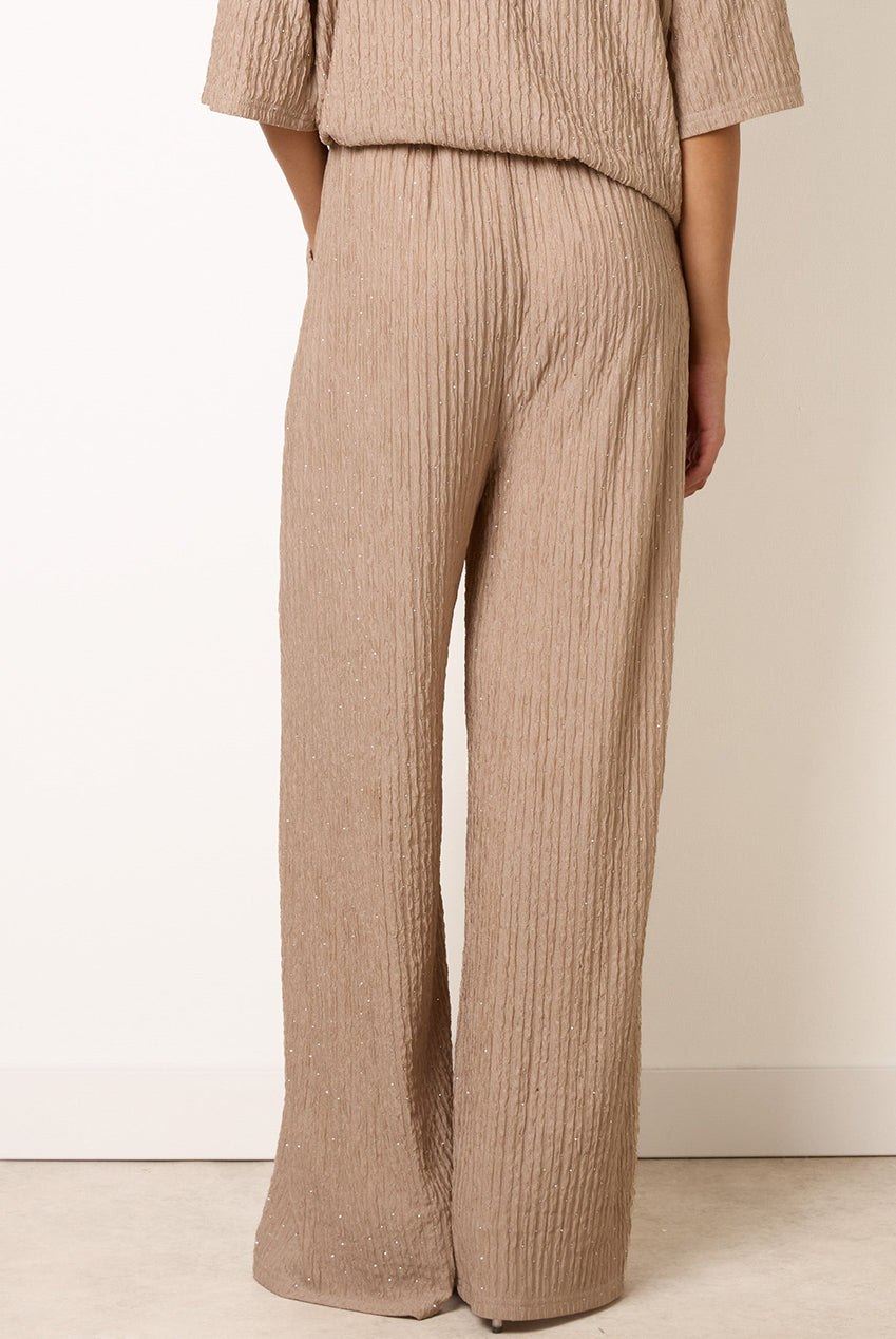 Diamante Textured Trousers AW26025B001