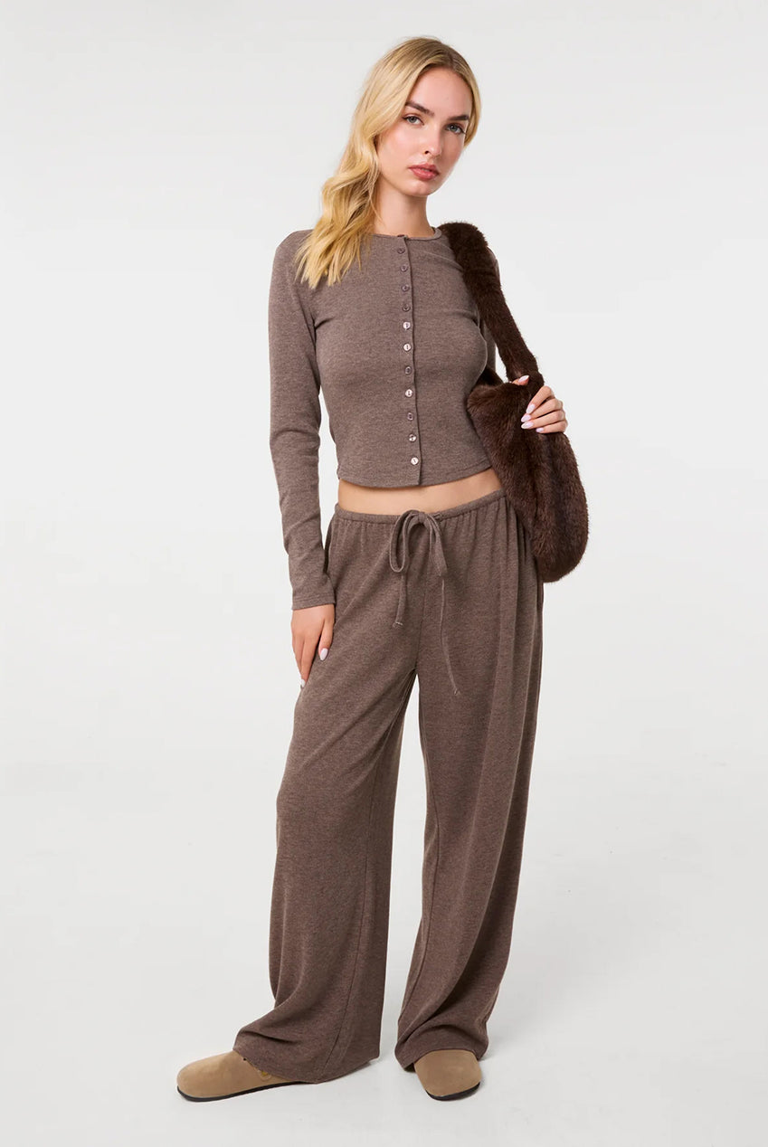 Ribbed Drawstring Joggers AW26056P004