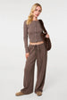 Ribbed Drawstring Joggers by Pink Vanilla