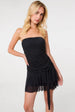 Bandeau Diamante Mesh Mini Dress by Pink Vanilla