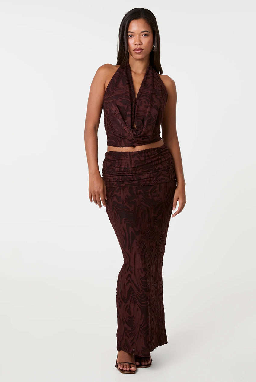 Jersey Jacquard Halter Top AW26147P030