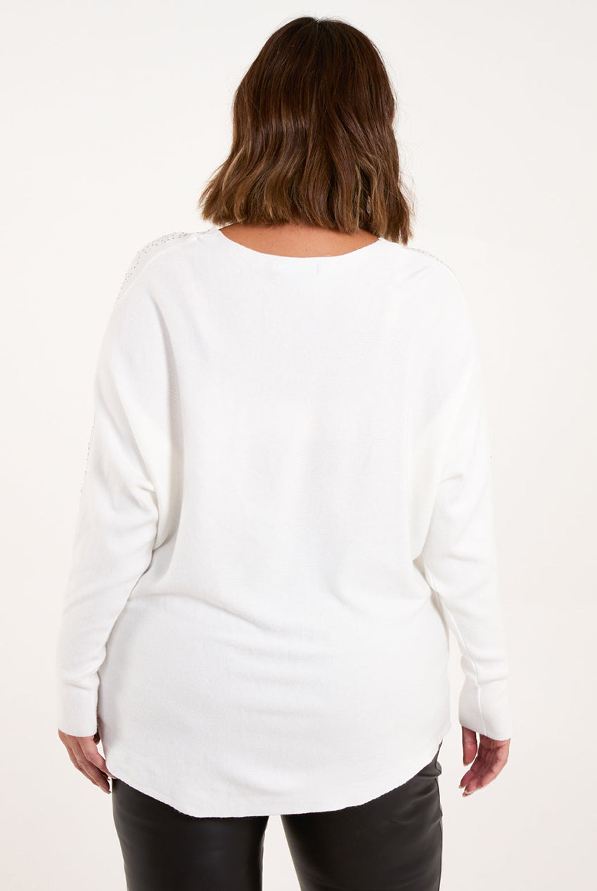 Curve Jumper With Silver Sparkle BC246711006