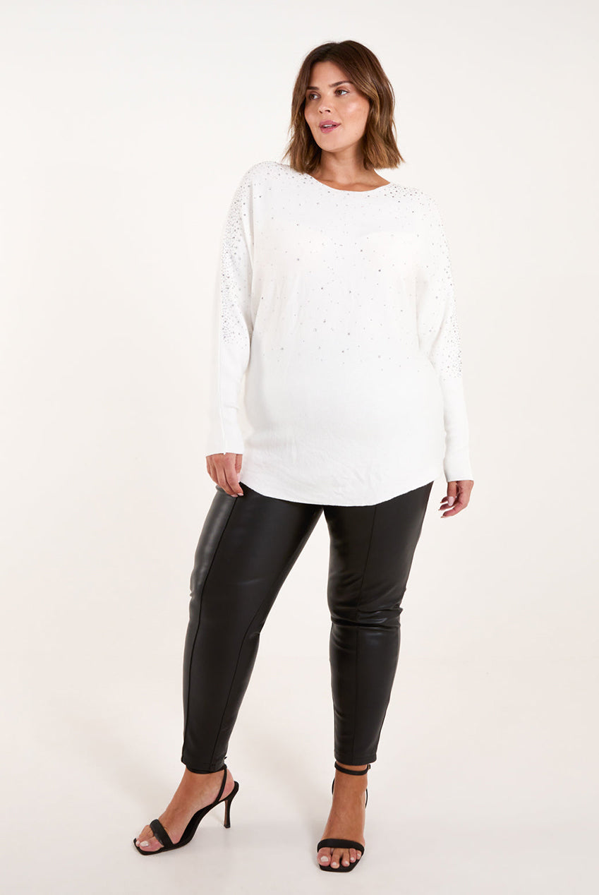 Curve Jumper With Silver Sparkle BC246711006