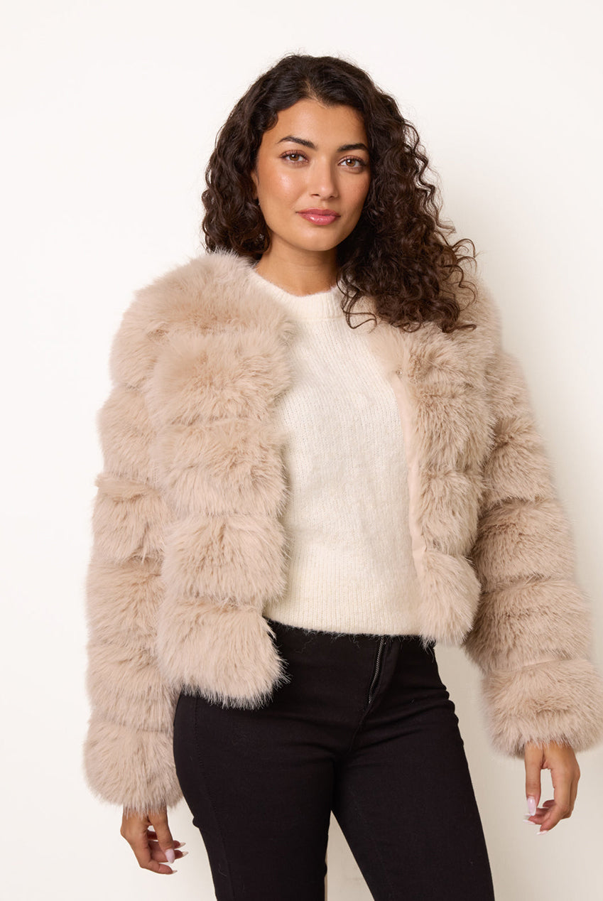 Faux Fur Short Coat BV261125039