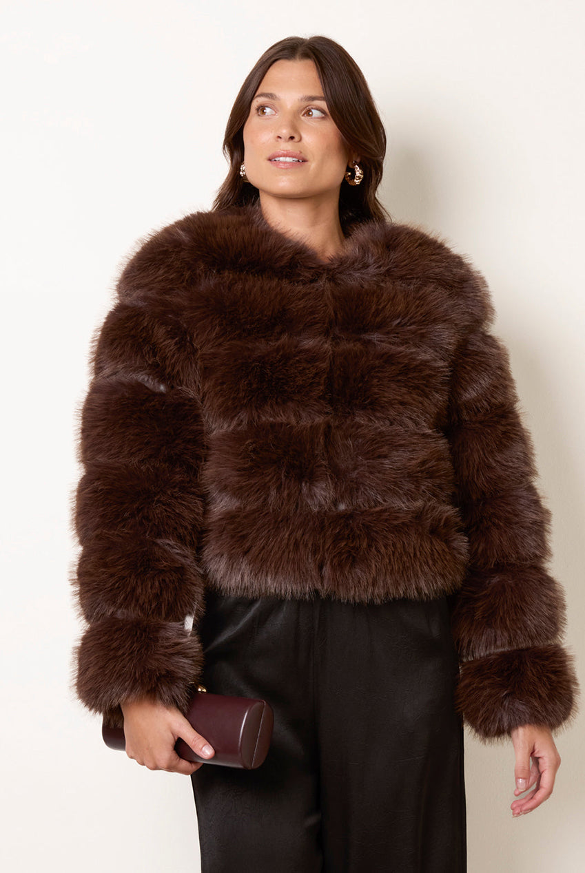 Faux Fur Short Coat BV261125030