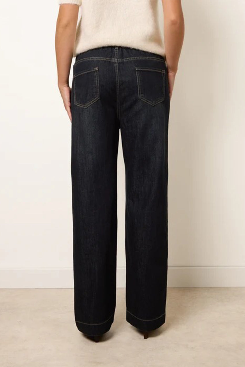 Elasticated Waist Jeans With Tie BV261203322