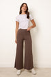 Wide Leg Soft Touch Trousers With Stretch by Blue Vanilla