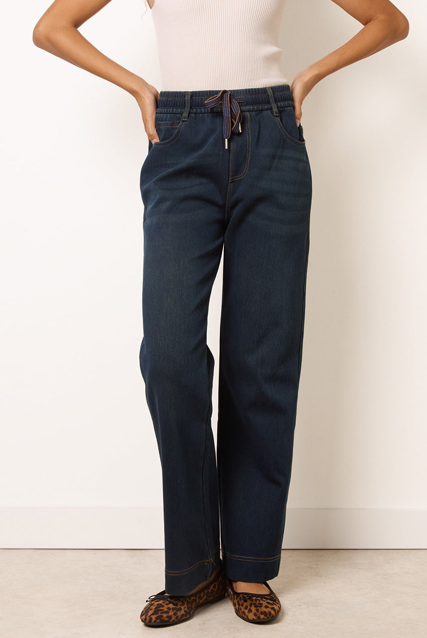 Elastic Waist Jeans BV261219322