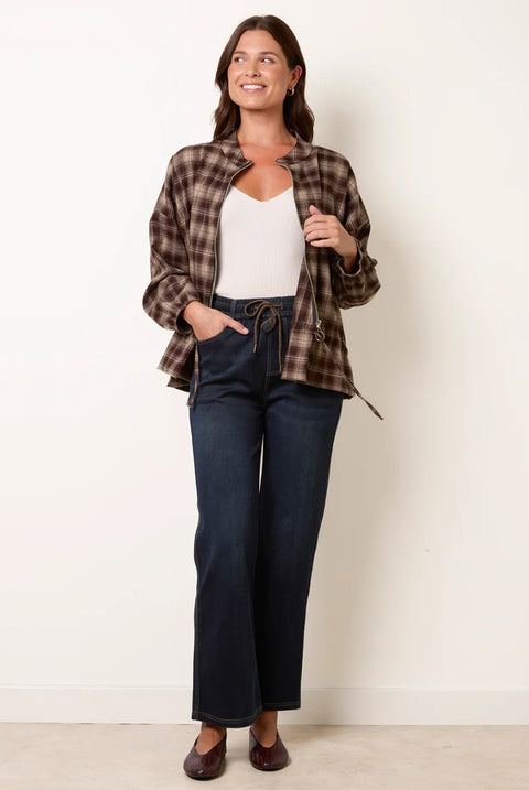 Jeans With Stitching Back Pockets by Blue Vanilla