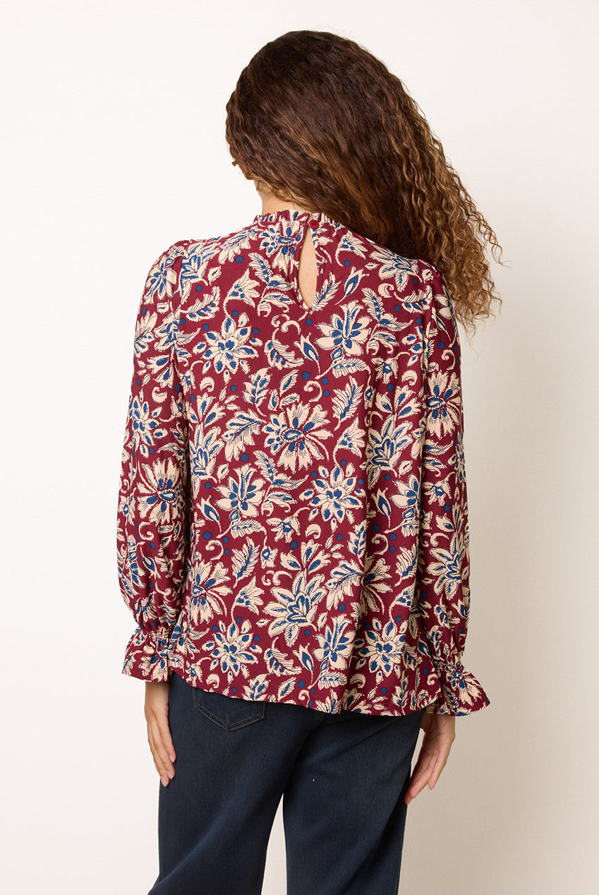 Frill Neck Smock Top BV261405901
