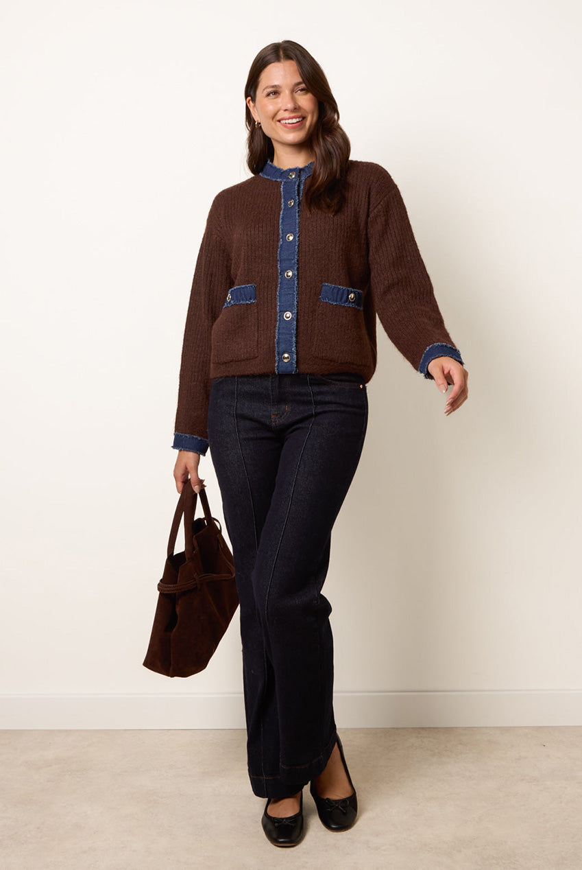 Denim Mix Cardigan BV261544030