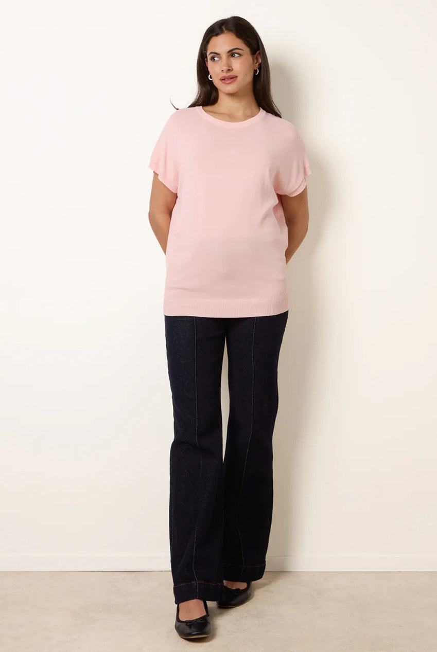 Short Sleeve Texture Knit Top BV3911020