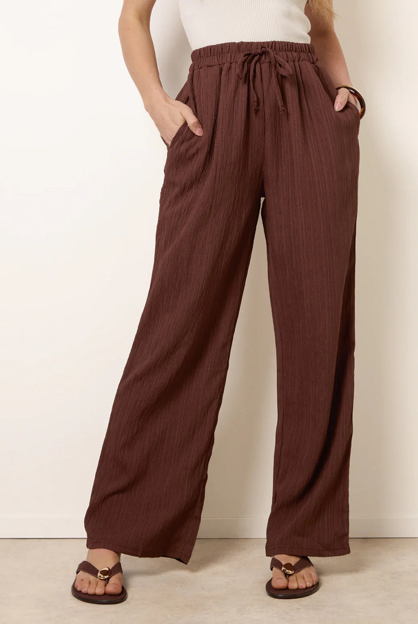Drawstring Wide Leg Trousers BV269223030