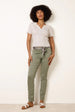 Slim Leg Stretch Denim Scarf Trousers by Blue Vanilla