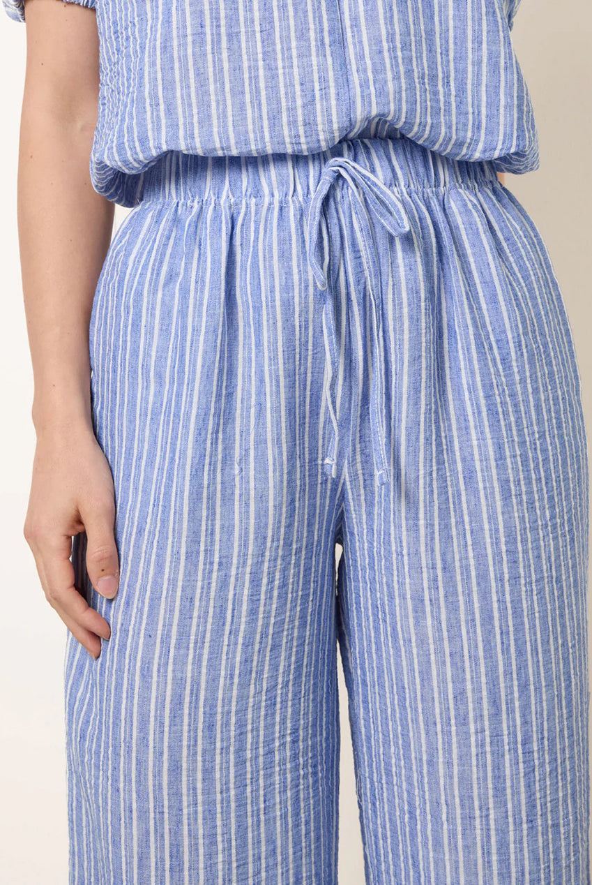 Tie Waist Stripe Wide Leg Trousers BV269242018
