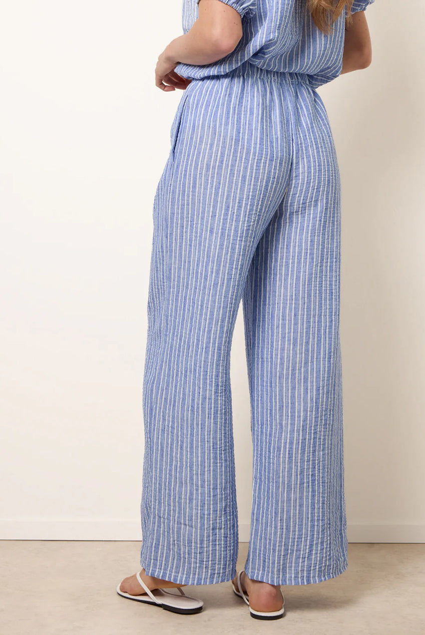 Tie Waist Stripe Wide Leg Trousers BV269242018