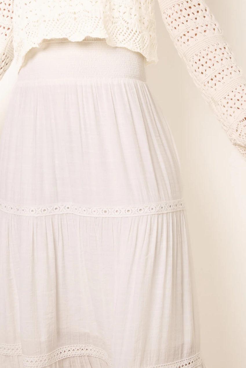 Mix Crochet Maxi Skirt BV269251014