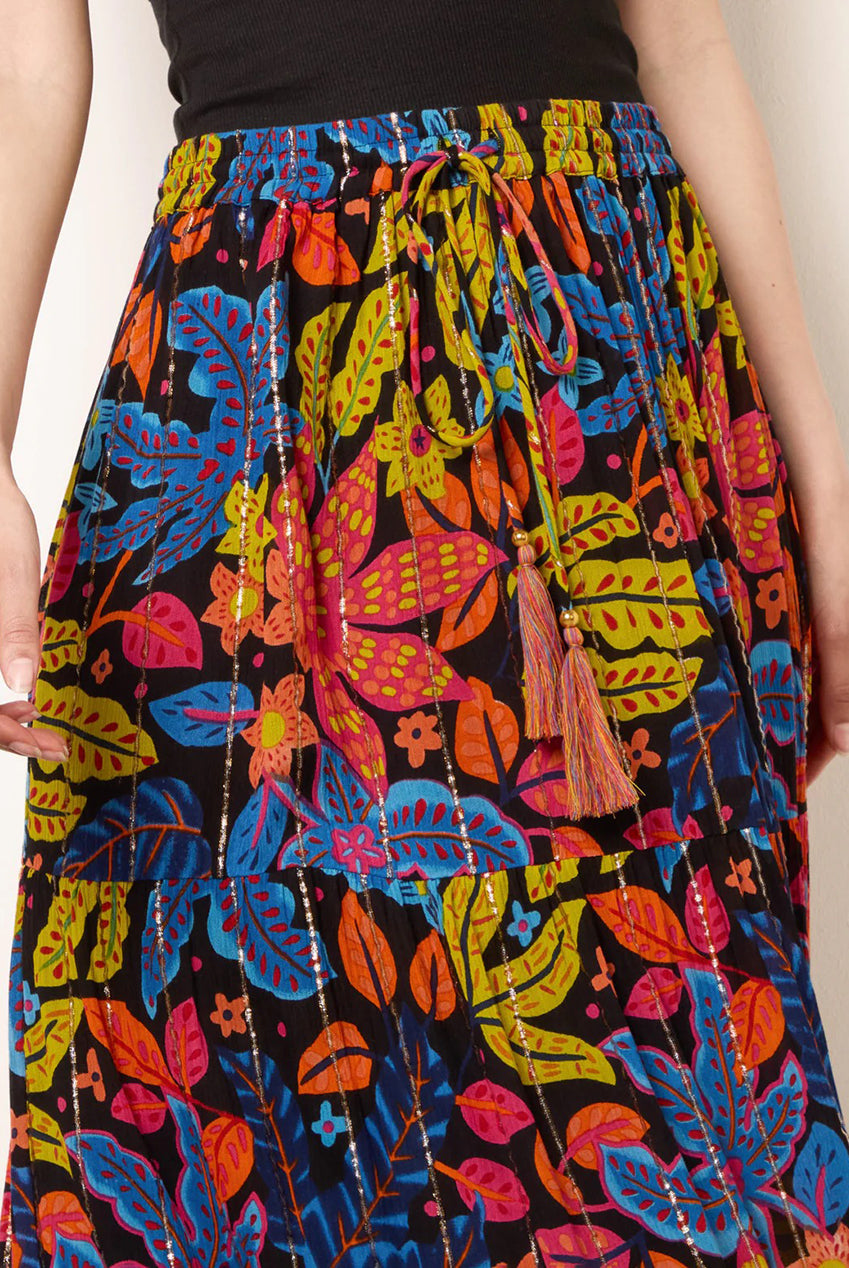 Tiered Bright Maxi Skirt BV269262003