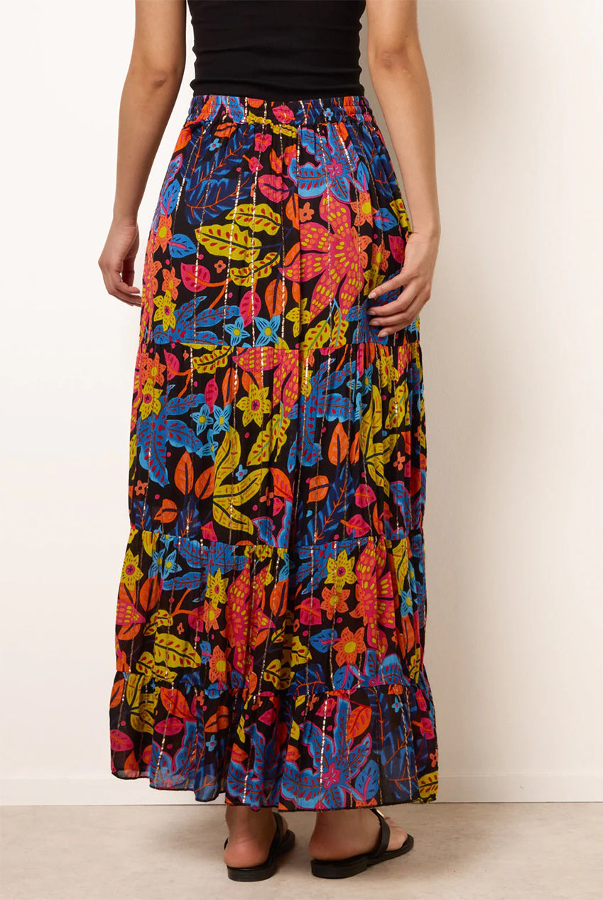 Tiered Bright Maxi Skirt BV269262003