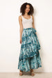 Wrap Metallic Tiered Skirt by Blue Vanilla