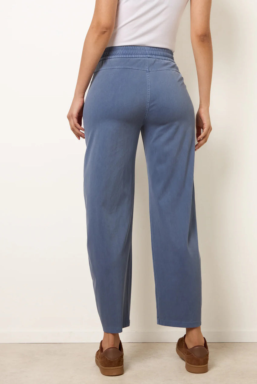 Elasticated Waistband Front Tie Stretch Trousers BV269287262