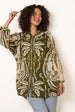 Tropical Metallic Oversized Shirt by Blue Vanilla