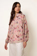Watercolour Floral Printed Tie Front Blouse by Blue Vanilla