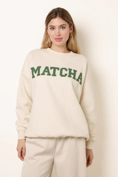 Ivory - Matcha Sweatshirt by Blue Vanilla