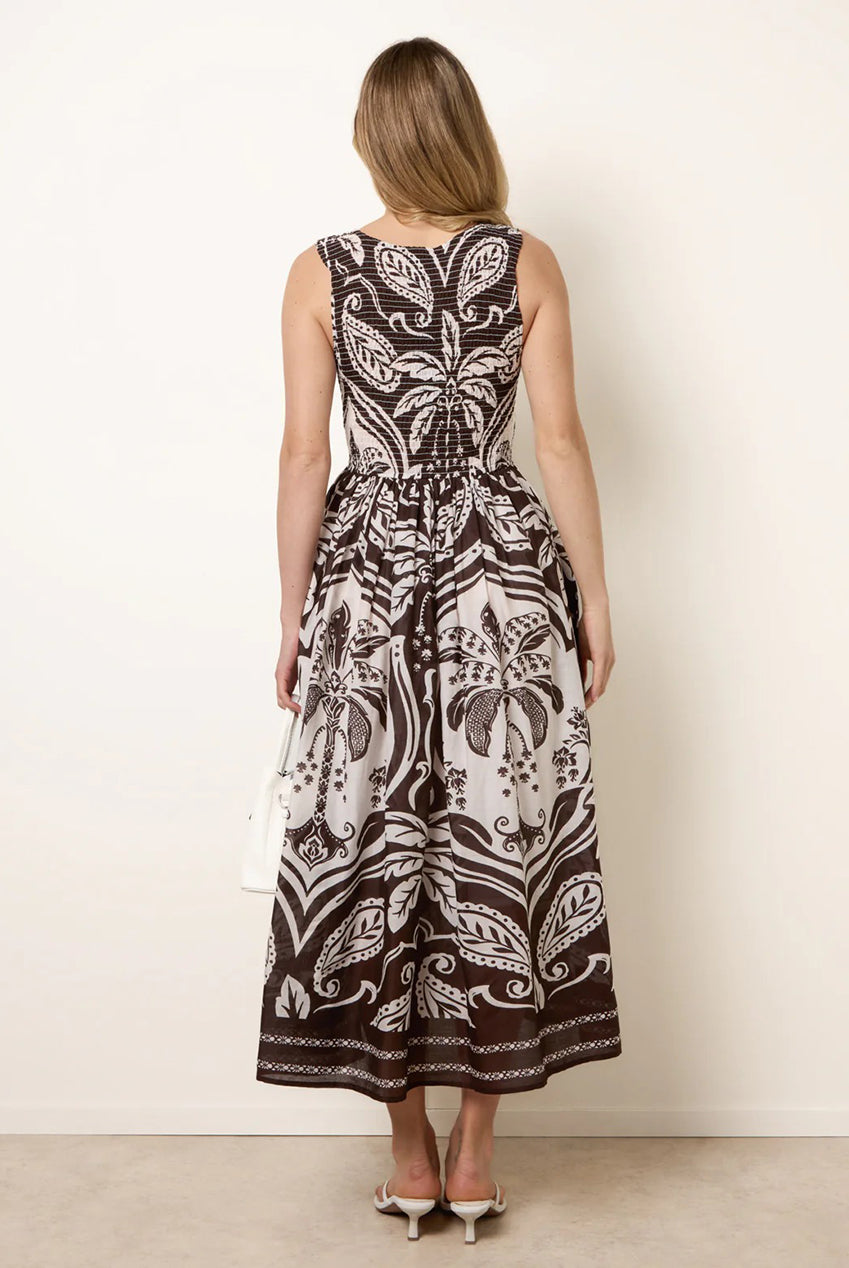 Sleeveless Shirred Dress BV269801030