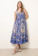 Sleeveless Shirred Dress by Blue Vanilla