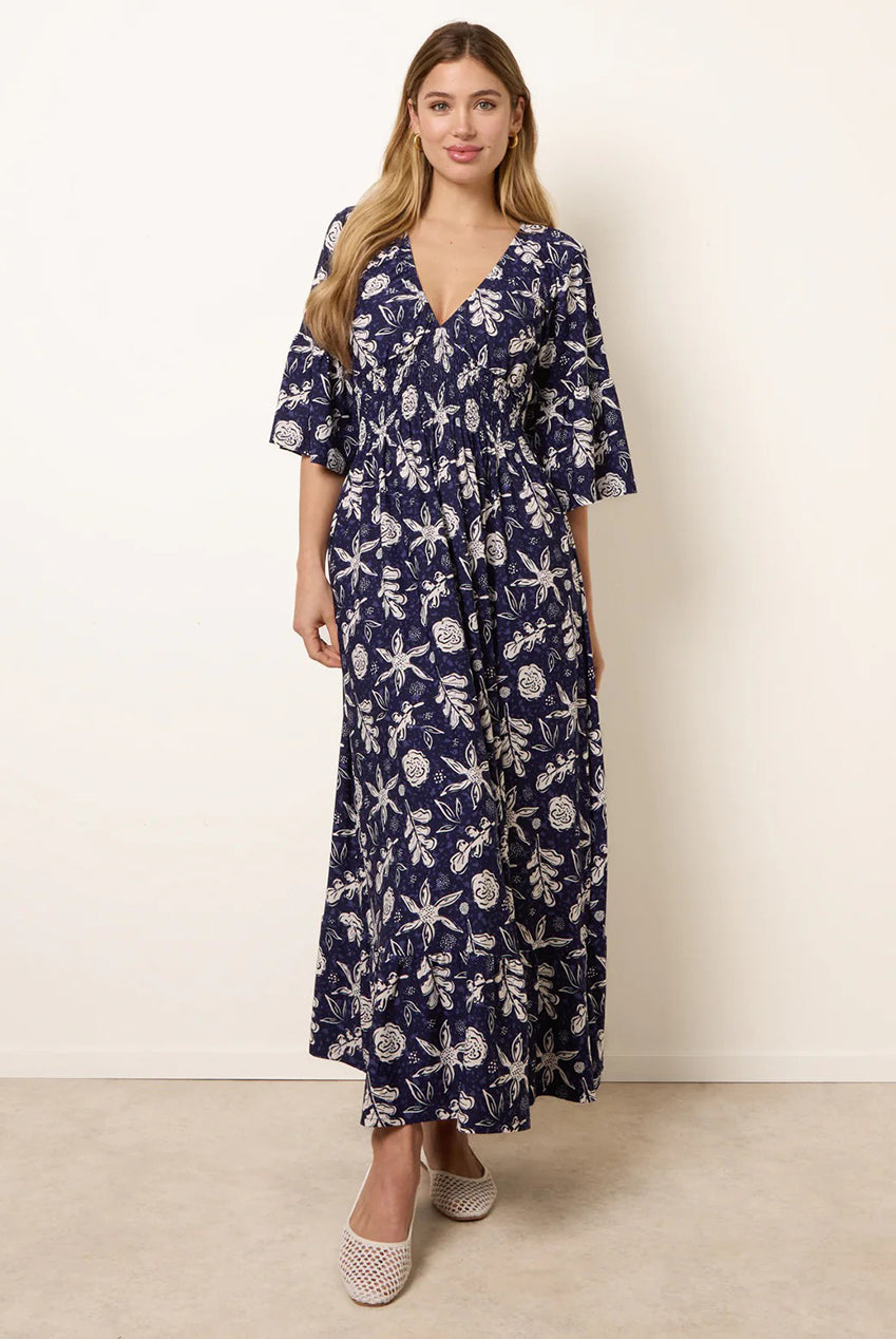 Shirred Empire Bust Dress BV269829008