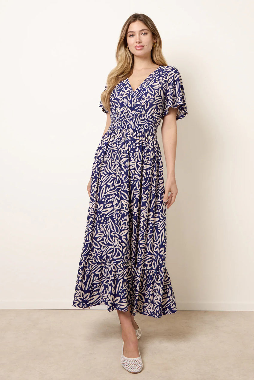 Wrap Front Midi Dress BV269838002