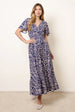 Wrap Front Midi Dress by Blue Vanilla