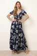 Knot Front Puff Sleeve Dress by Blue Vanilla