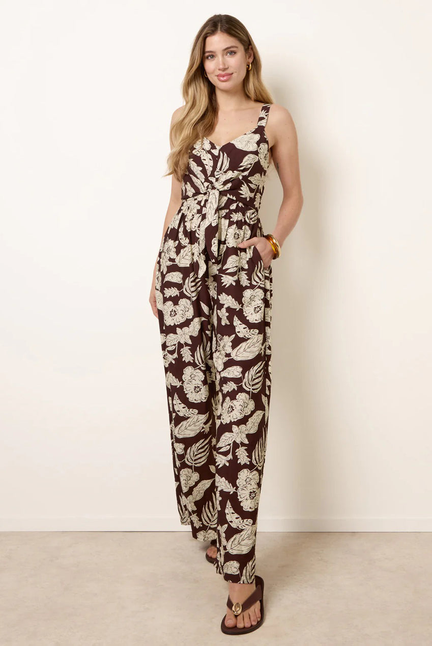Tropical Tie Front Jumpsuit BV269846030