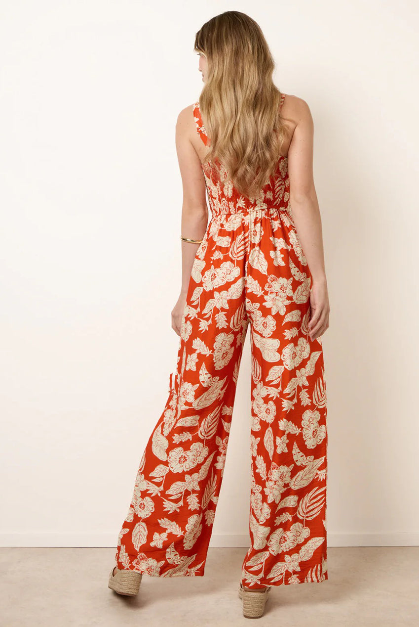 Tropical Tie Front Jumpsuit BV269846011
