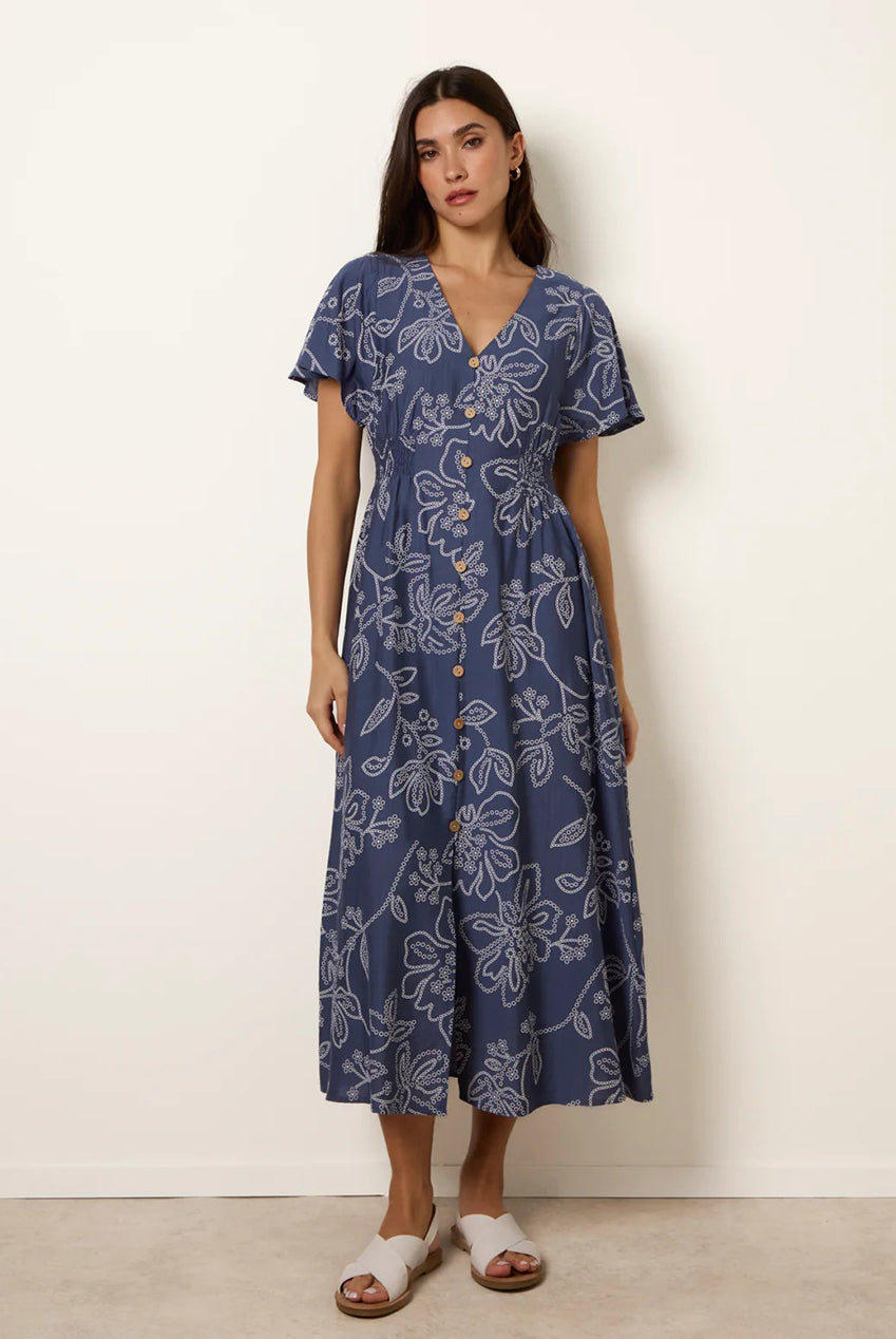 Button Front Midi Dress BV269863018