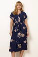 Drawstring Midi Shirt Dress by Blue Vanilla