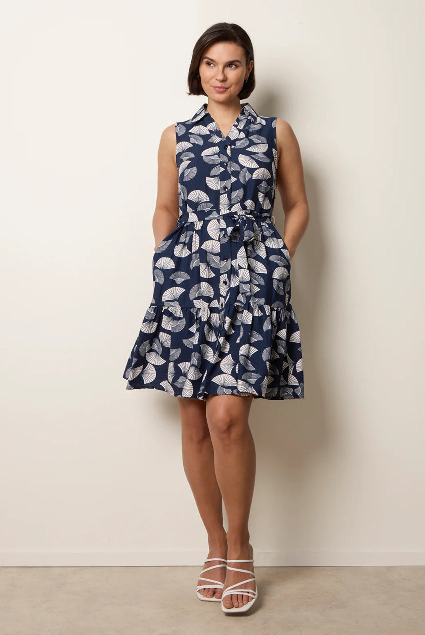 Sleeveless Shirt Dress BV269898008