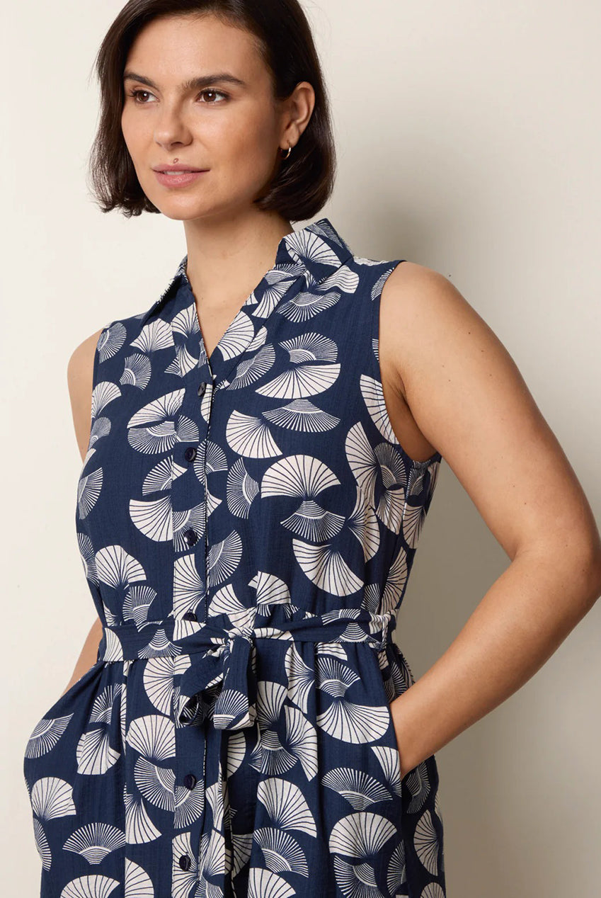 Sleeveless Shirt Dress BV269898008