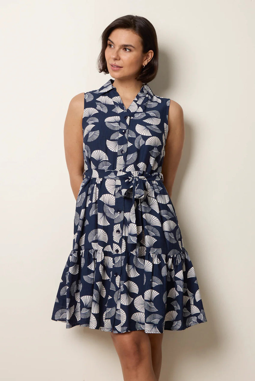 Sleeveless Shirt Dress BV269898008