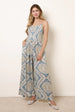Shirred Drawstring Jumpsuit by Blue Vanilla