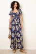 Shirred Waist Wide Leg Jumpsuit by Blue Vanilla