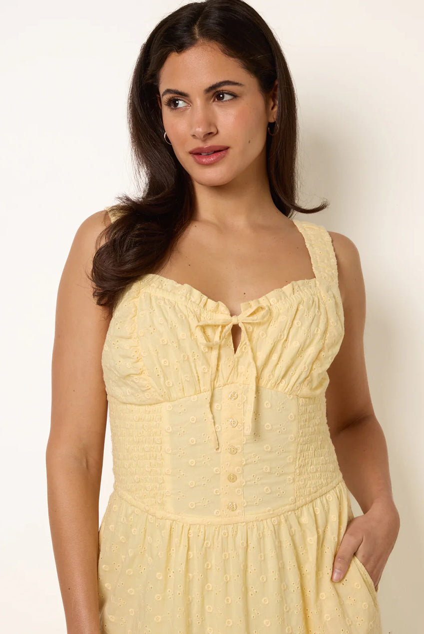 Broderie Button Down Maxi Dress BV269985178